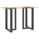 vidaXL 2 db antracitszürke T-alakú acél bárasztalláb 60x35x(90-91) cm
