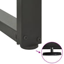 vidaXL 2 db antracitszürke T-alakú acél bárasztalláb 60x35x(90-91) cm