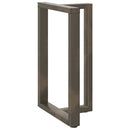 vidaXL 2 db fekete, T-alakú acél bárasztalláb 60x35x(90-91) cm