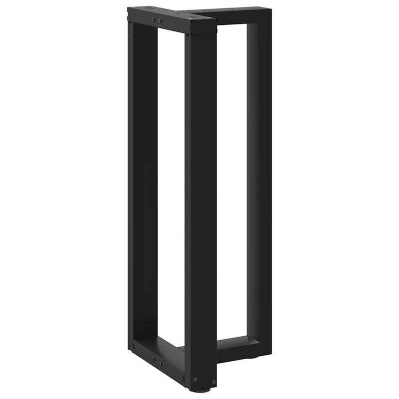 vidaXL 2 db fekete, T-alakú acél bárasztalláb 40x35x(100-101) cm