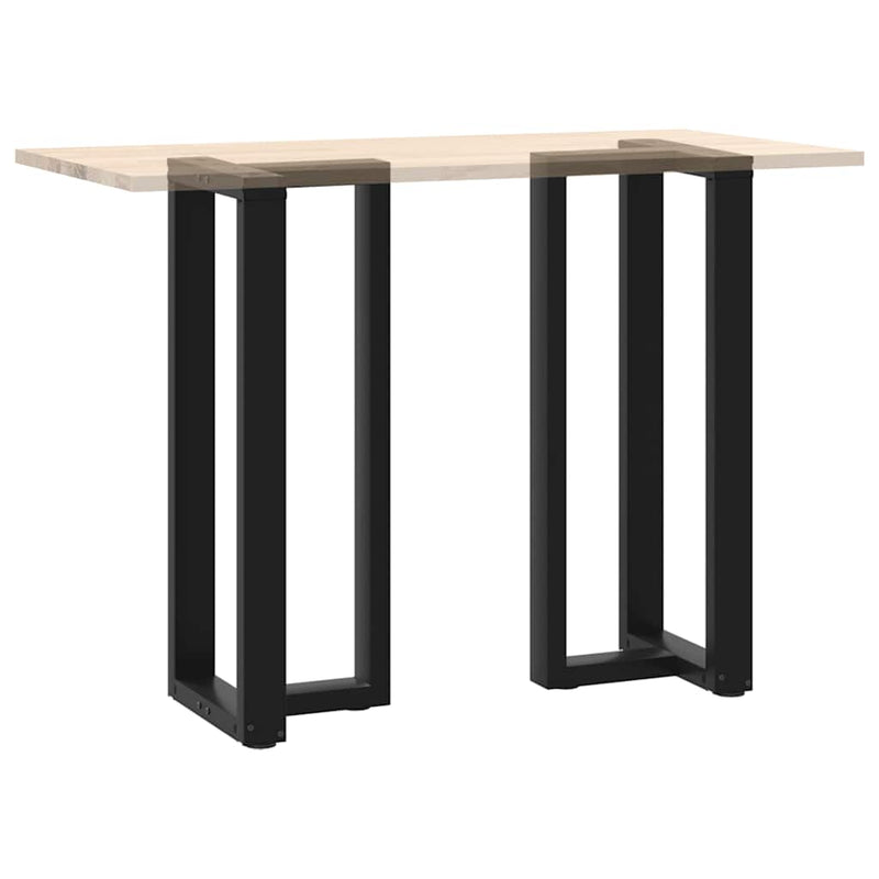 vidaXL 2 db fekete, T-alakú acél bárasztalláb 40x35x(100-101) cm