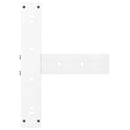 vidaXL 2 db T-alakú bárasztalláb, fehér, 40x35x(100-101) cm, acél