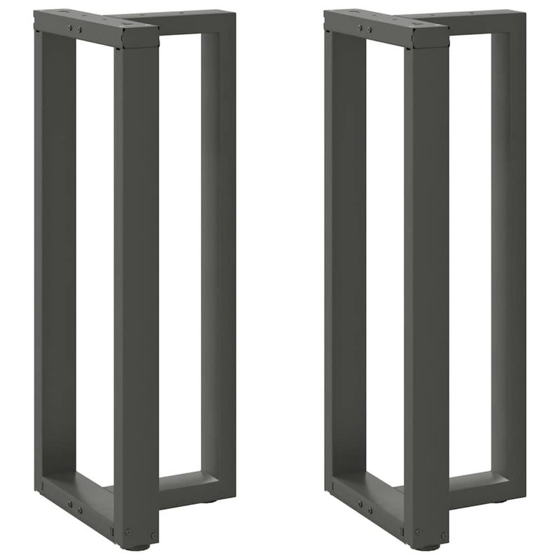 vidaXL 2 db antracitszürke T-alakú acél bárasztalláb 40x35x(100-101) cm