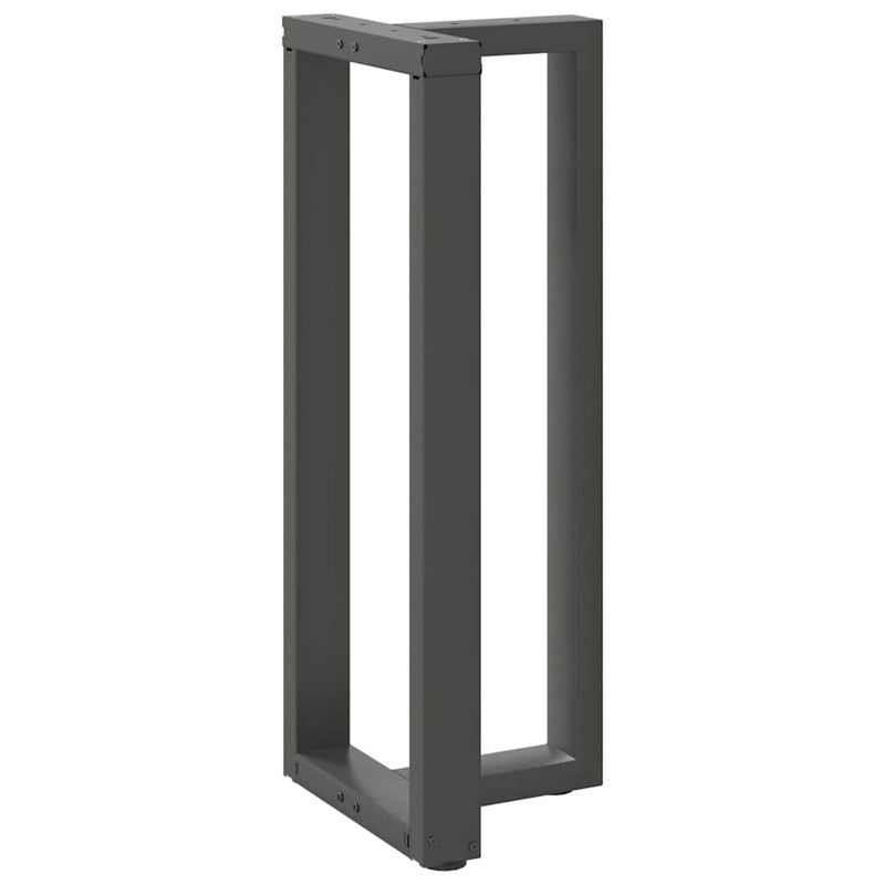 vidaXL 2 db antracitszürke T-alakú acél bárasztalláb 40x35x(100-101) cm