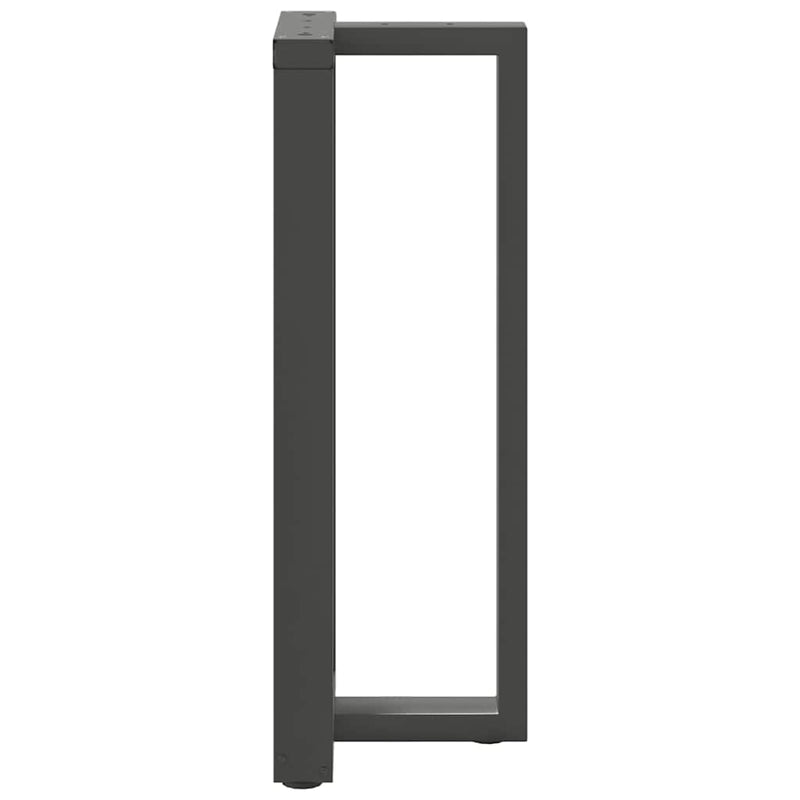 vidaXL 2 db antracitszürke T-alakú acél bárasztalláb 40x35x(100-101) cm