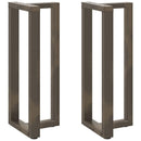 vidaXL 2 db fekete, T-alakú acél bárasztalláb 40x35x(100-101) cm
