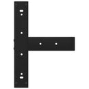 vidaXL 2 db fekete, T-alakú acél bárasztalláb 50x35x(100-101) cm