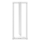 vidaXL 2 db fehér, T-alakú acél bárasztalláb 50x35x(100-101) cm