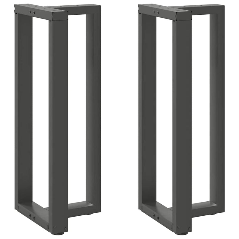 vidaXL 2 db antracitszürke T-alakú acél bárasztalláb 50x35x(100-101) cm