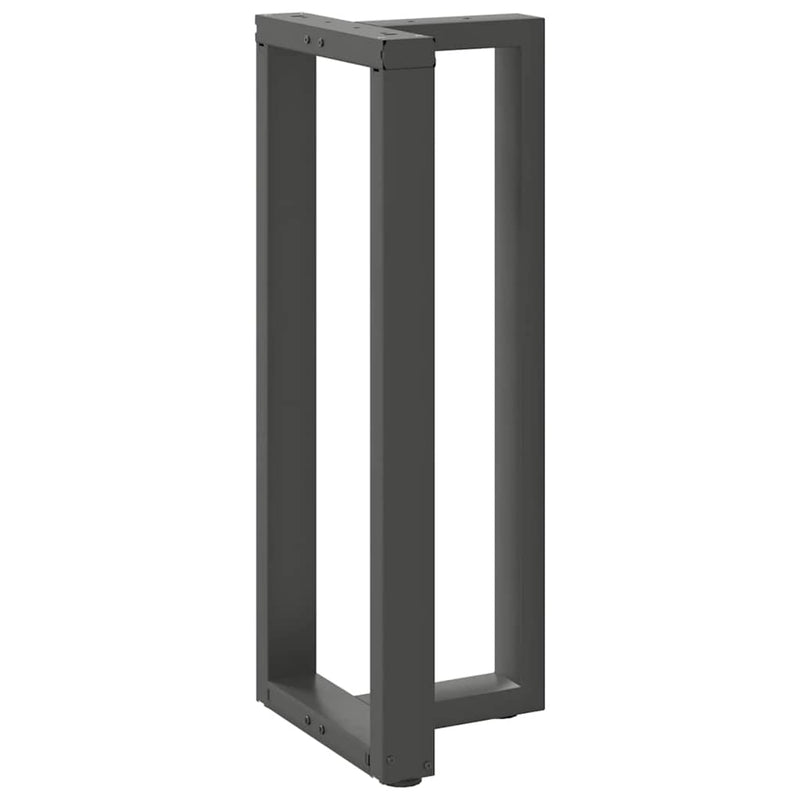 vidaXL 2 db antracitszürke T-alakú acél bárasztalláb 50x35x(100-101) cm