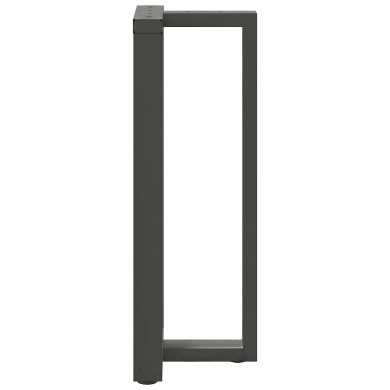 vidaXL 2 db antracitszürke T-alakú acél bárasztalláb 50x35x(100-101) cm