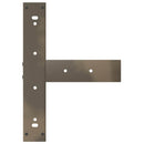 vidaXL 2 db fekete, T-alakú acél bárasztalláb 50x35x(100-101) cm