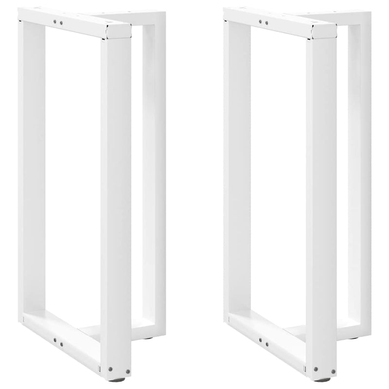 vidaXL 2 db fehér, T-alakú acél bárasztalláb 60x35x(100-101) cm