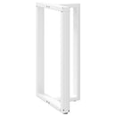 vidaXL 2 db fehér, T-alakú acél bárasztalláb 60x35x(100-101) cm