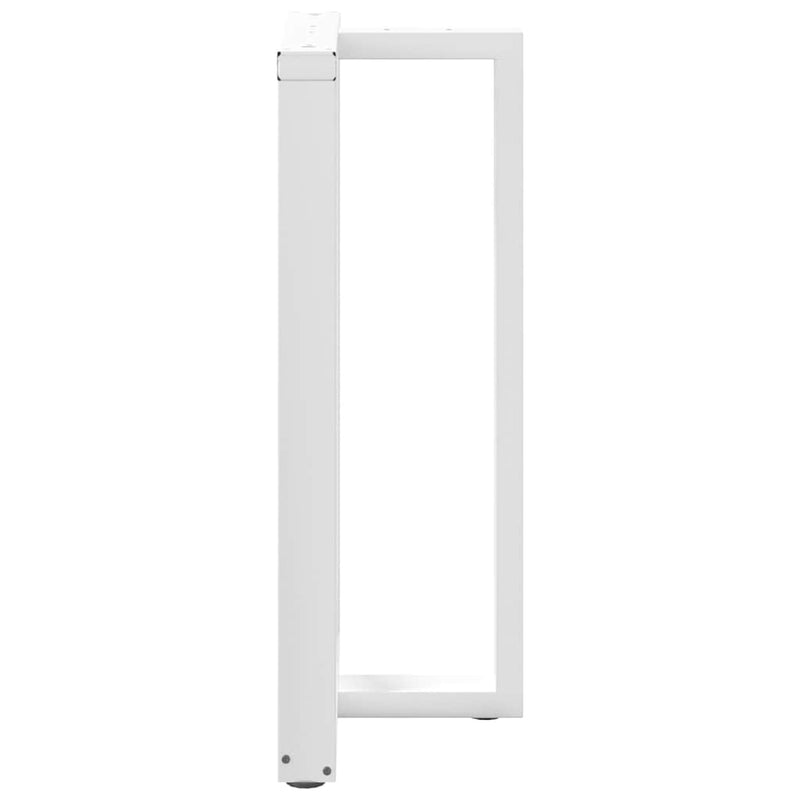 vidaXL 2 db fehér, T-alakú acél bárasztalláb 60x35x(100-101) cm