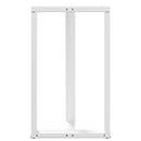 vidaXL 2 db fehér, T-alakú acél bárasztalláb 60x35x(100-101) cm