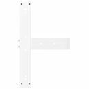 vidaXL 2 db fehér, T-alakú acél bárasztalláb 60x35x(100-101) cm