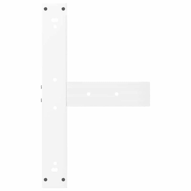 vidaXL 2 db fehér, T-alakú acél bárasztalláb 60x35x(100-101) cm