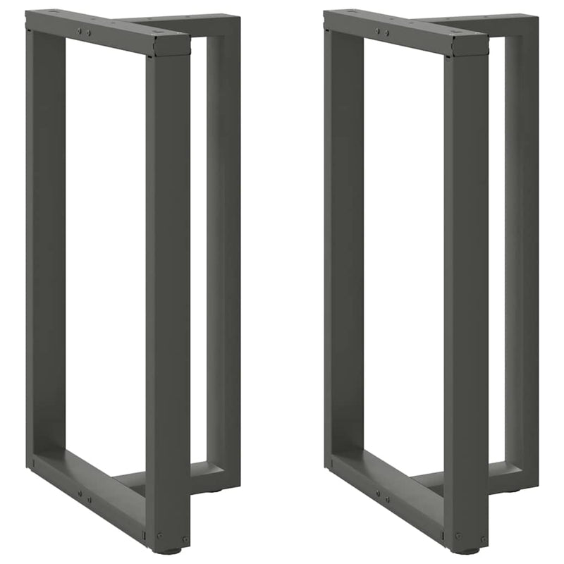 vidaXL 2 db antracitszürke T-alakú acél bárasztalláb 60x35x(100-101) cm