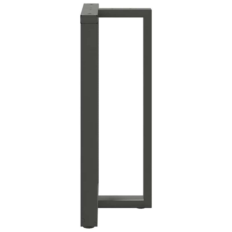 vidaXL 2 db antracitszürke T-alakú acél bárasztalláb 60x35x(100-101) cm