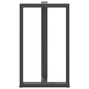 vidaXL 2 db antracitszürke T-alakú acél bárasztalláb 60x35x(100-101) cm