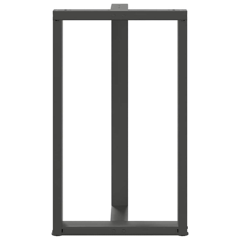 vidaXL 2 db antracitszürke T-alakú acél bárasztalláb 60x35x(100-101) cm