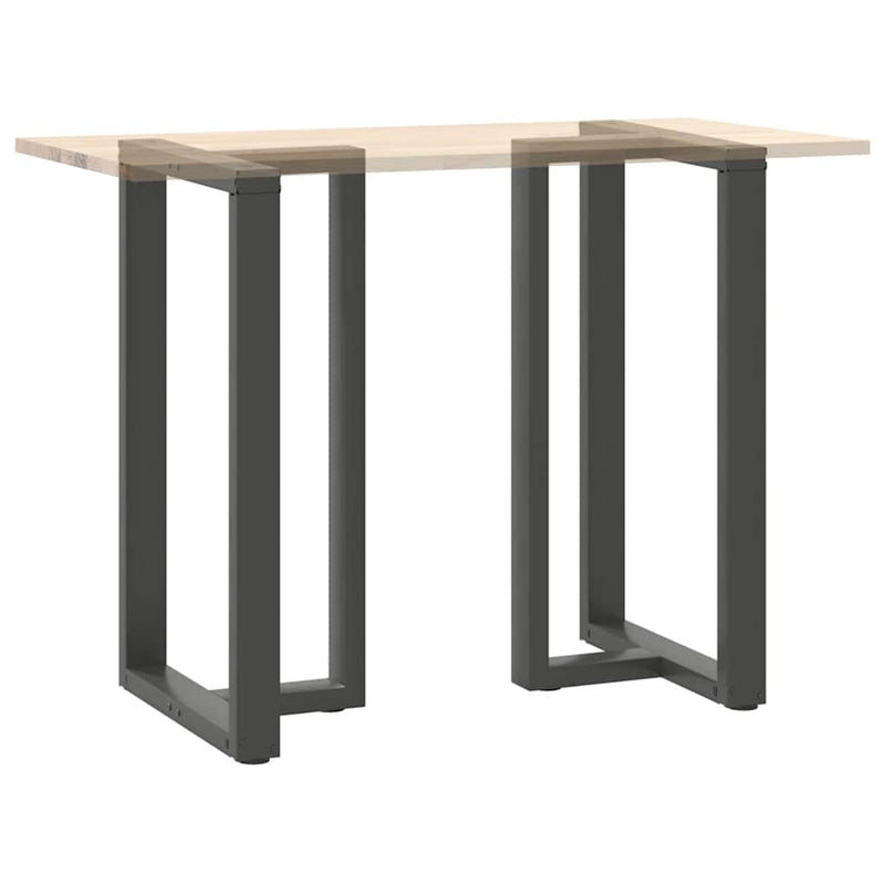 vidaXL 2 db antracitszürke T-alakú acél bárasztalláb 60x35x(100-101) cm