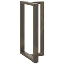 vidaXL 2 db fekete, T-alakú acél bárasztalláb 60x35x(100-101) cm