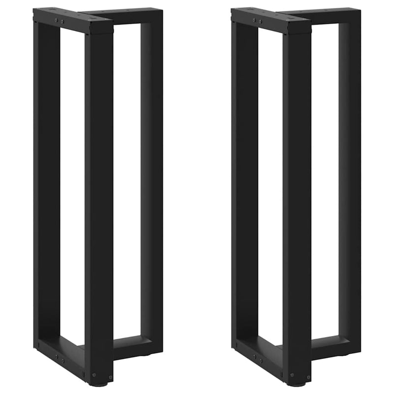 vidaXL 2 db fekete, T-alakú acél bárasztalláb 40x35x(110-111) cm