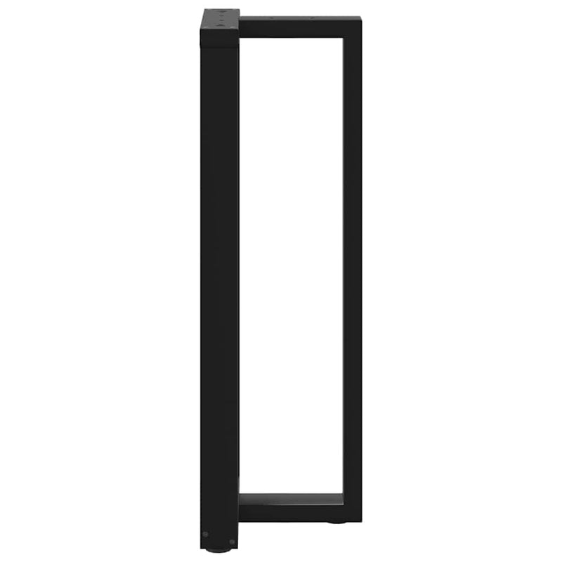vidaXL 2 db fekete, T-alakú acél bárasztalláb 40x35x(110-111) cm