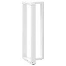 vidaXL 2 db T-alakú bárasztalláb, fehér, 40x35x(110-111) cm, acél