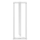 vidaXL 2 db T-alakú bárasztalláb, fehér, 40x35x(110-111) cm, acél