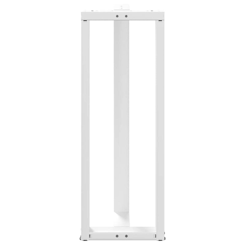 vidaXL 2 db T-alakú bárasztalláb, fehér, 40x35x(110-111) cm, acél