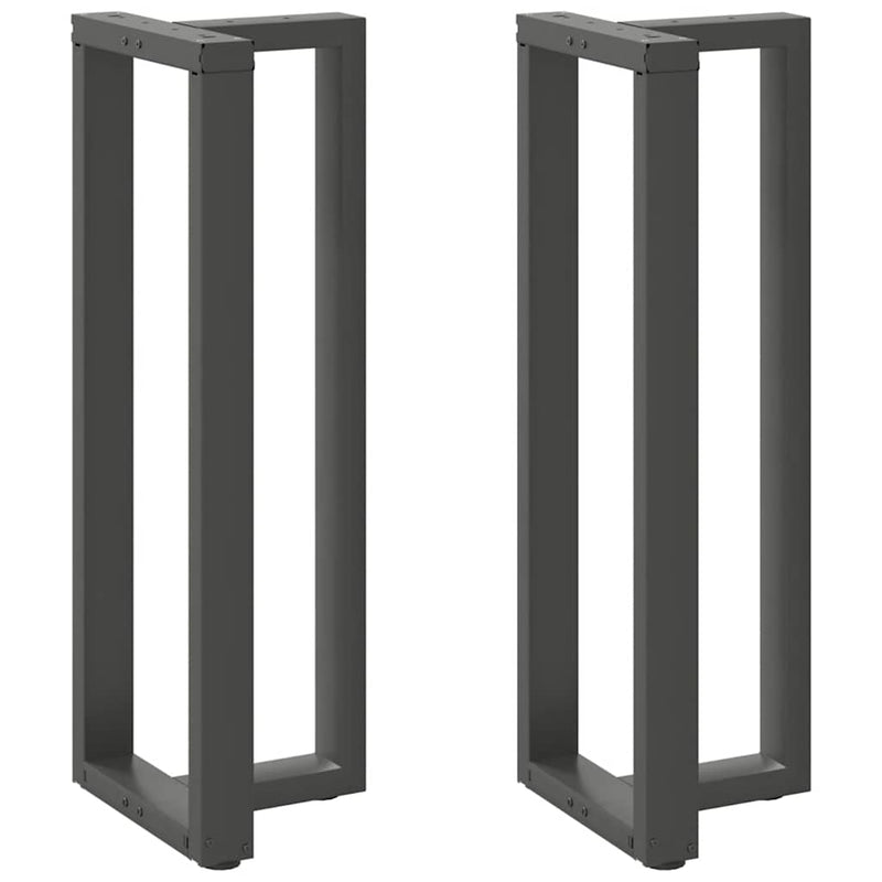 vidaXL 2 db antracitszürke T-alakú acél bárasztalláb 40x35x(110-111) cm