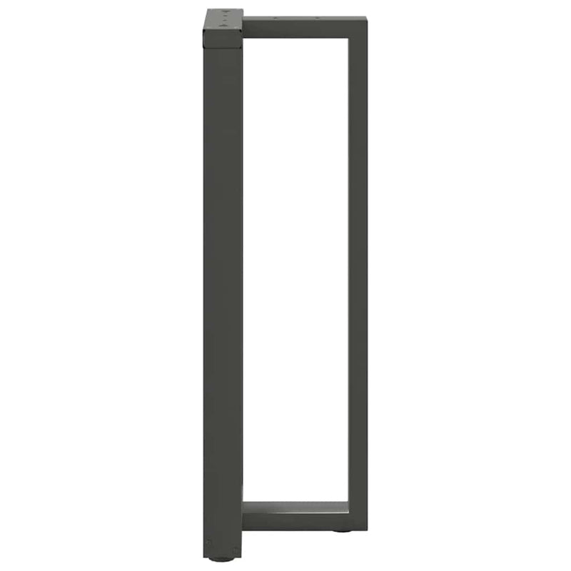 vidaXL 2 db antracitszürke T-alakú acél bárasztalláb 40x35x(110-111) cm