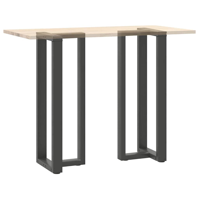 vidaXL 2 db antracitszürke T-alakú acél bárasztalláb 40x35x(110-111) cm