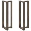 vidaXL 2 db fekete, T-alakú acél bárasztalláb 40x35x(110-111) cm