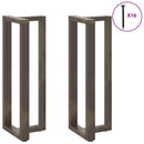 vidaXL 2 db fekete, T-alakú acél bárasztalláb 40x35x(110-111) cm