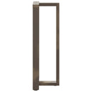 vidaXL 2 db fekete, T-alakú acél bárasztalláb 40x35x(110-111) cm