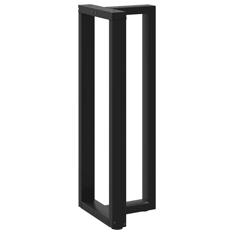 vidaXL 2 db fekete, T-alakú acél bárasztalláb 50x35x(110-111) cm