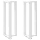 vidaXL 2 db fehér, T-alakú acél bárasztalláb 50x35x(110-111) cm