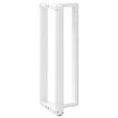 vidaXL 2 db fehér, T-alakú acél bárasztalláb 50x35x(110-111) cm