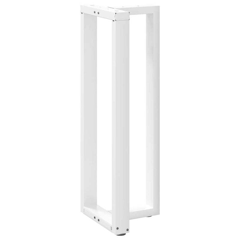 vidaXL 2 db fehér, T-alakú acél bárasztalláb 50x35x(110-111) cm