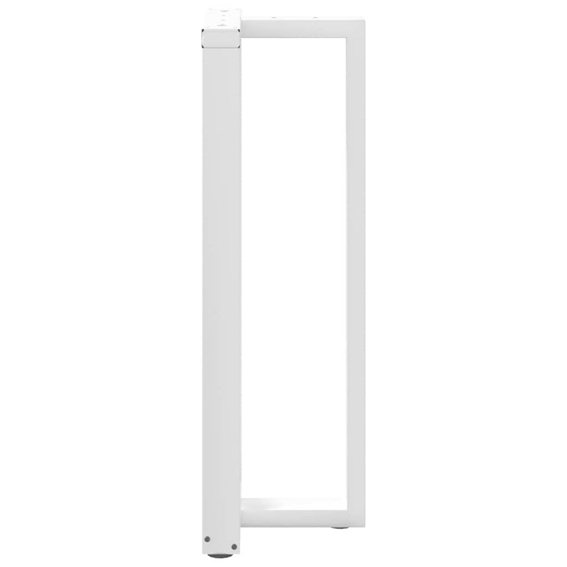 vidaXL 2 db fehér, T-alakú acél bárasztalláb 50x35x(110-111) cm