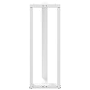 vidaXL 2 db fehér, T-alakú acél bárasztalláb 50x35x(110-111) cm
