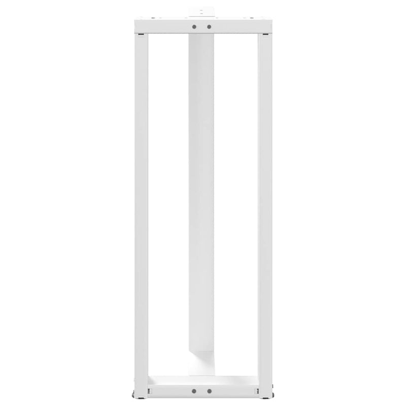 vidaXL 2 db fehér, T-alakú acél bárasztalláb 50x35x(110-111) cm