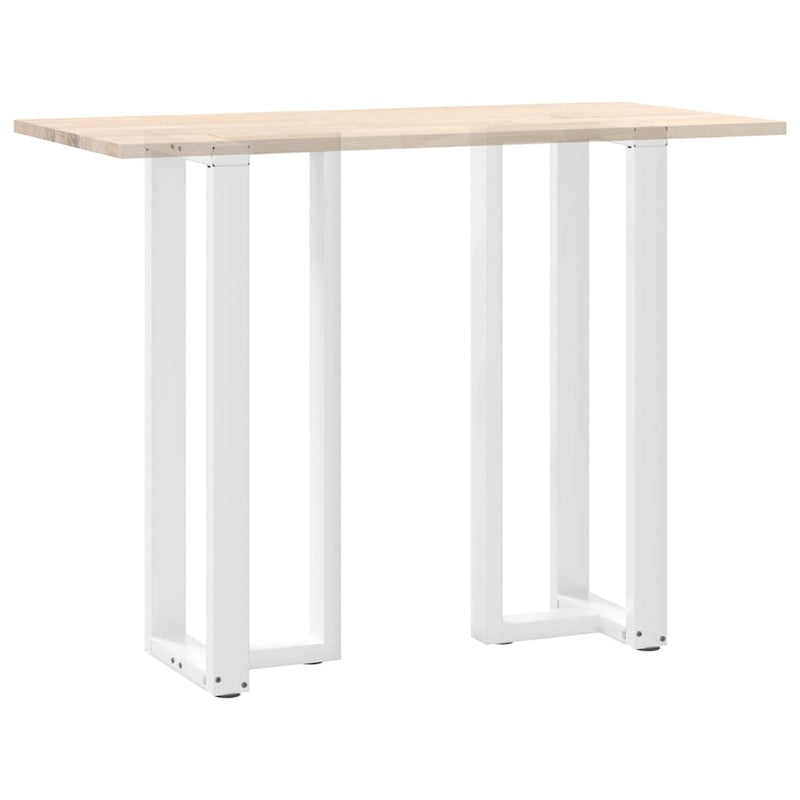 vidaXL 2 db fehér, T-alakú acél bárasztalláb 50x35x(110-111) cm