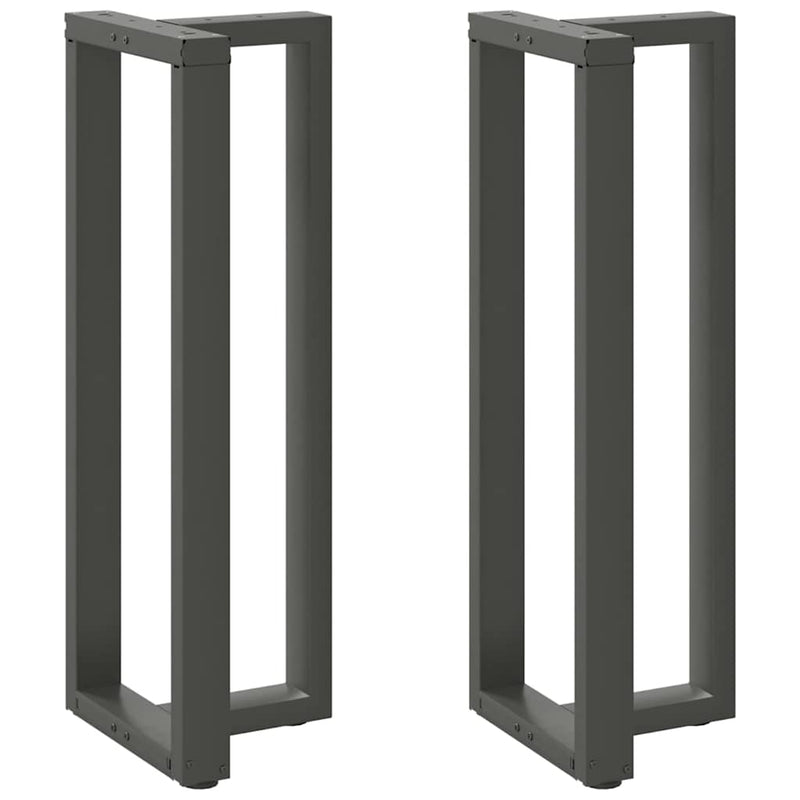 vidaXL 2 db antracitszürke T-alakú acél bárasztalláb 50x35x(110-111) cm