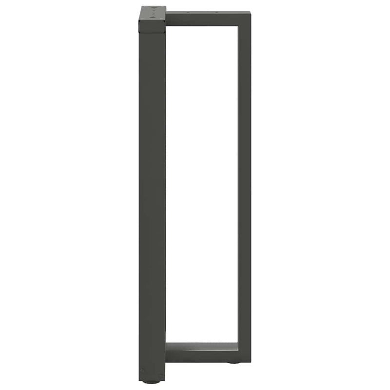 vidaXL 2 db antracitszürke T-alakú acél bárasztalláb 50x35x(110-111) cm