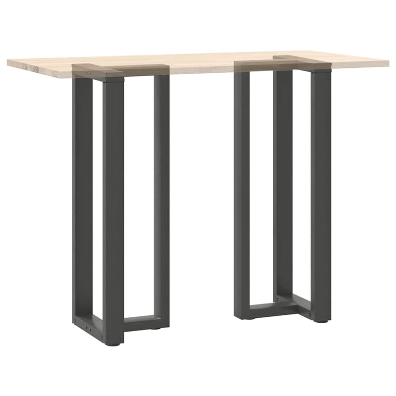 vidaXL 2 db antracitszürke T-alakú acél bárasztalláb 50x35x(110-111) cm